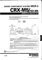 Yamaha CRXM-5 - Service Manual